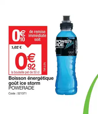 Promocash POWERADE Boisson énergétique offre