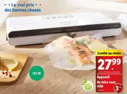 Lidl SILVERCREST Appareil de mise sous vide offre