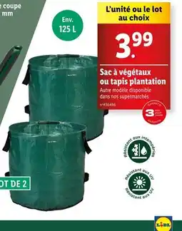 Lidl PARKSIDE Sac à végétaux ou tapis plantation offre