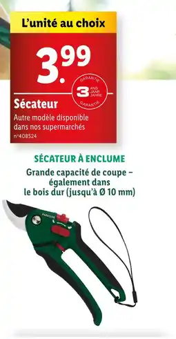 Lidl PARKSIDE Sécateur offre