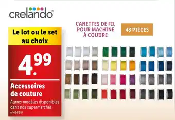 Lidl crelando Accessoires de couture offre