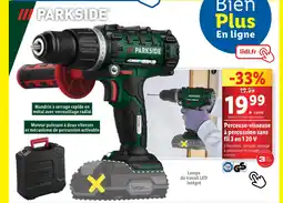 PARKSIDE Perceuse-visseuse à percussion sans fil 3 en 1 20 V