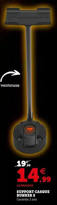Super U Support casque bunker s offre