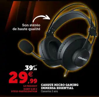 Super U Casque gaming phontum s offre