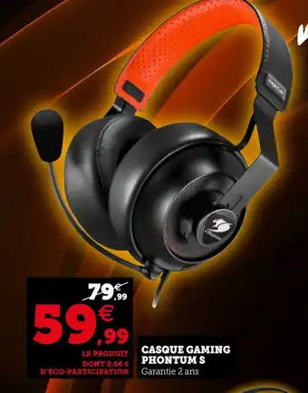 Super U Cougar casque gaming phontum s offre