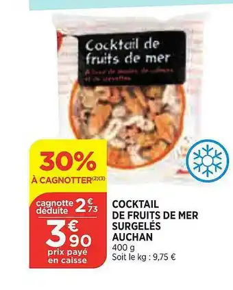 Bi1 Cocktail De Fruits De Mer Surgelés Auchan offre