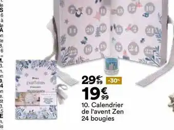 Calendrier De L'avent Zen 24 Bougies