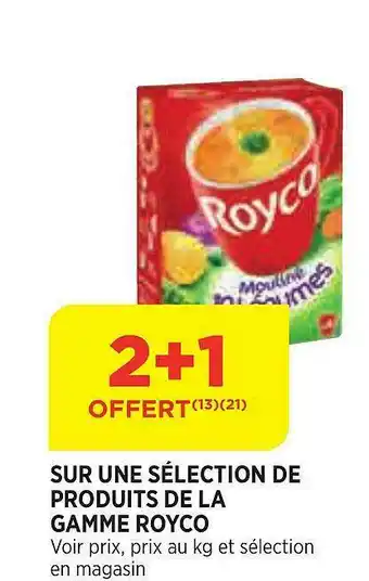 Bi1 Produits De La Gamme Royco offre