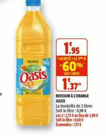 Coccinelle Express Boisson à L'orange Oasis offre