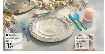 Conforama Assiette Calotte Oxygène, Assiette De Présentation offre