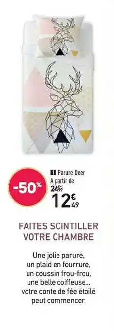 Conforama Parure Deer offre