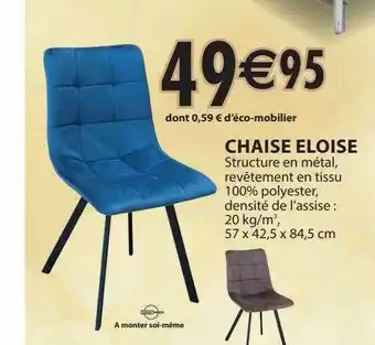 DYA Shopping Chaise éloise offre