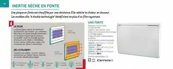 Gedimat Inertie Sèche En Fonte offre