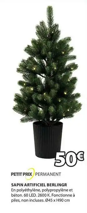 JYSK Sapin Artificiel Berlingr offre