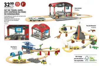 Lidl Set De Train, Gare, City-express Ou Parc De Dinosaures Playtive offre