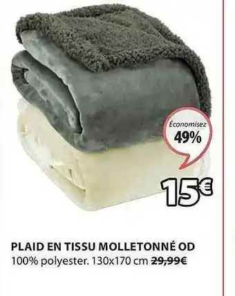 JYSK Plaid En Tissu Molletonné Od offre