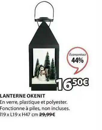 JYSK Lanterne Okenit offre