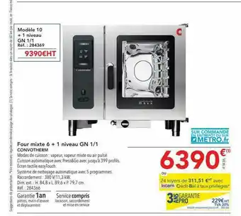 METRO Four Mixte 6 + 1 Gn 1-1 Convotherm offre