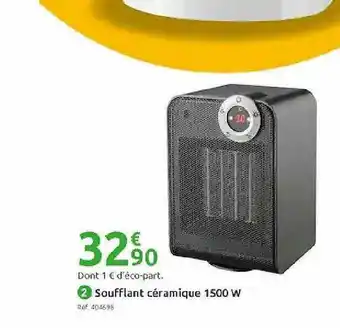 Mr Bricolage Soufflant Céramique 1500 W offre