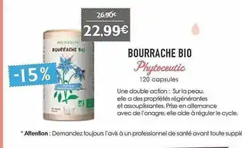 Naturalia Bourrache Bio Phytoceutic offre