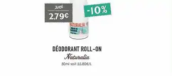 Naturalia Déodorant Roll-on Naturalia offre