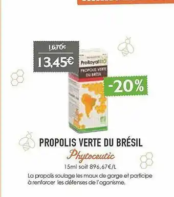 Propolis Verte Du Brésil Phytoceutic