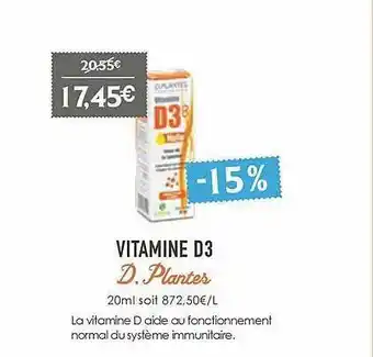 Vitamine D3 D. Plantes