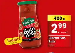 Lidl Panzani Bolo Ball’s offre