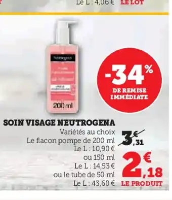 Hyper U NEUTROGENA Soin visage offre