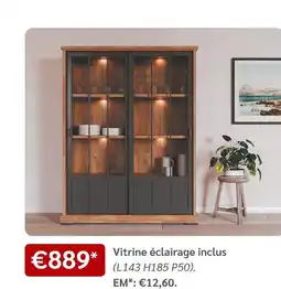 Meubles Crack Vitrine éclairage inclus offre