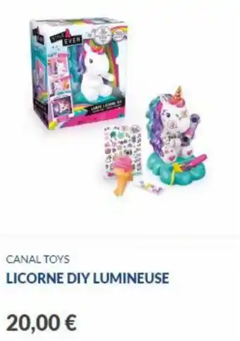 La Grande Récré Licorne Diy Lumineuse offre