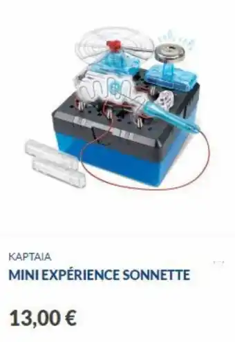 Mini expérience Sonnette