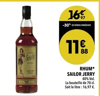 Supeco Rhum Sailor Jerry offre