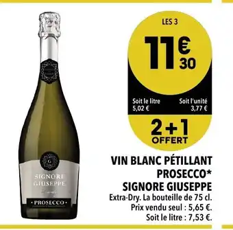 Vin Blanc Pétillant Prosecco