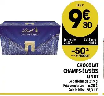 Supeco Chocolat Champs-Élysées offre