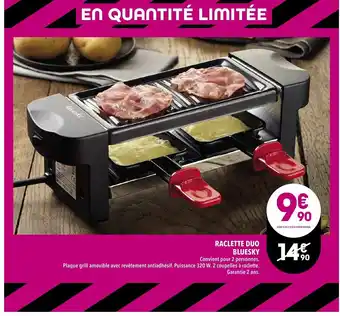 Supeco Raclette Duo Bluesky offre