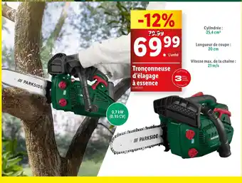 Lidl PARKSIDE Tronçonneuse d’élagage à essence offre