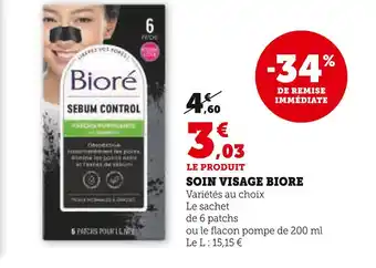 U Express BIORE SOIN VISAGE offre