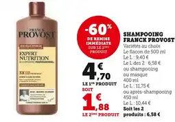 U Express FRANCK PROVOST SHAMPOOING offre