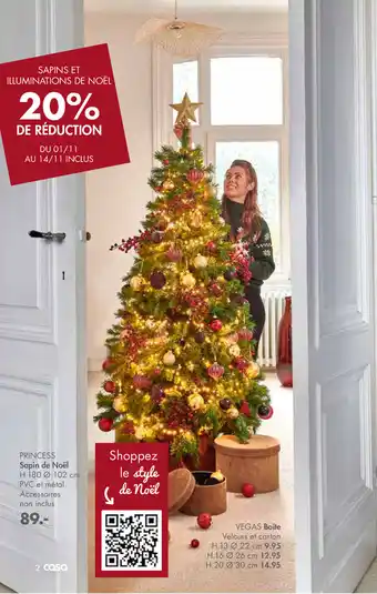 Casa Princess Sapin de Noël offre