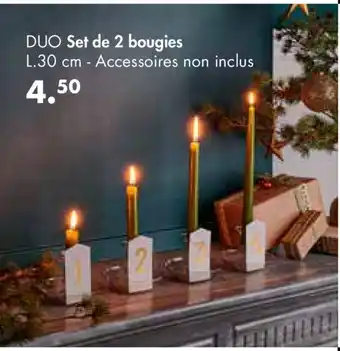 Casa Duo Set de 2 Bougies offre