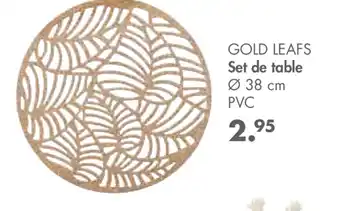 Casa Gold Leafs Set de Table offre