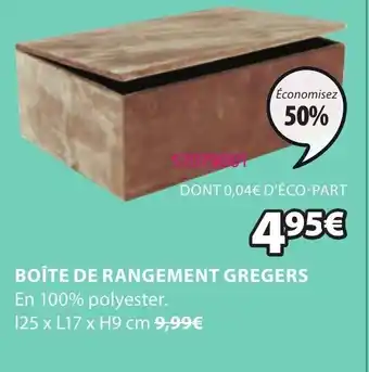 JYSK Boîte de Rangement Gregers offre