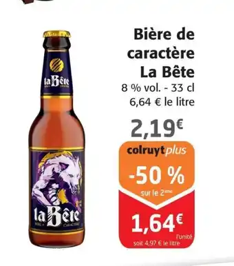 Colruyt LA BETE Bière de caractère offre