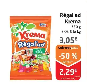 Colruyt KREMA Régal'ad offre