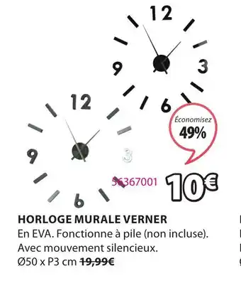 JYSK Horloge Murale Verner offre