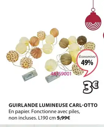 JYSK Guirlande Lumineuse Carl-Otto offre