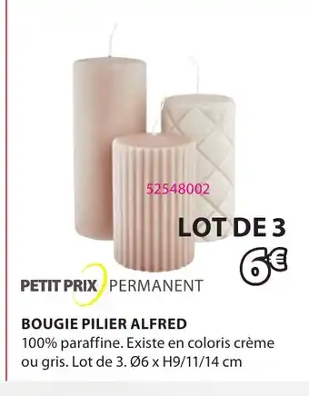 JYSK Bougie Pilier Alfred offre
