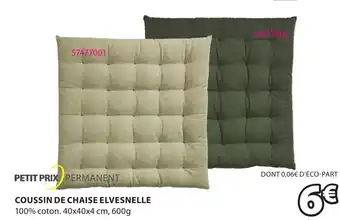 JYSK Coussin de Chaise Elvesnelle offre