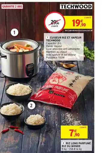 Intermarché Cuiseur Riz Et Vapeur Techwood offre